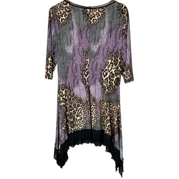 JOSEPH RIBKOFF Animal Print Tunic Sz 10 - Picture 4 of 8